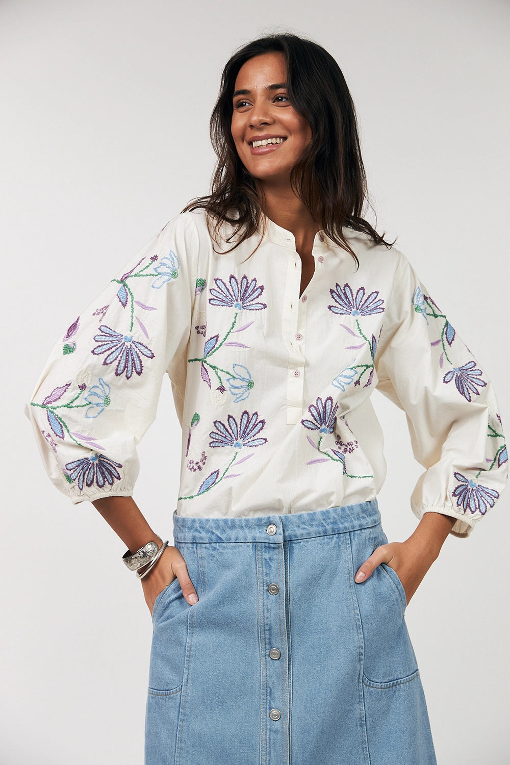 Lollys Laundry | FaithLL Blouse 3/4 - Creme