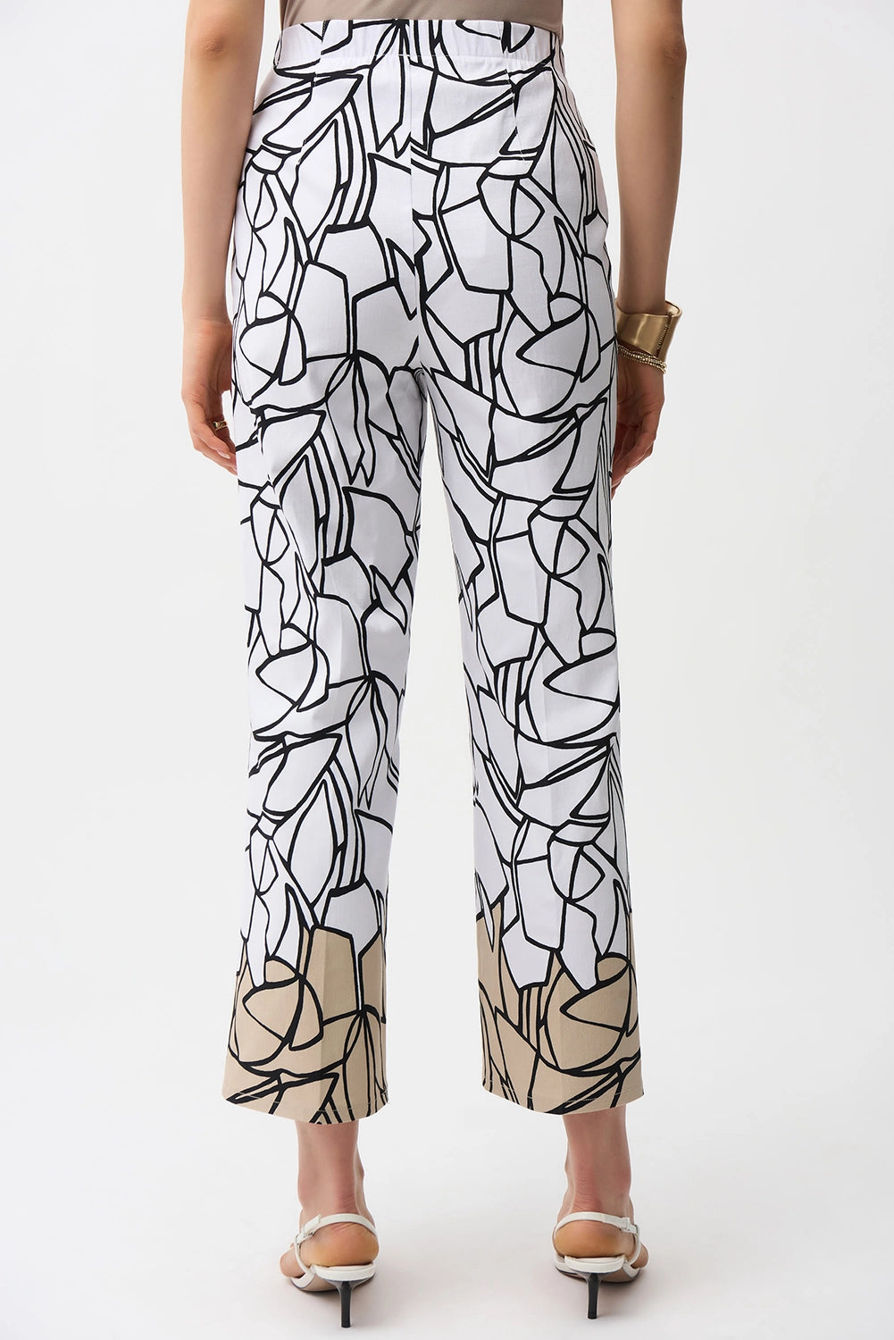 Joseph Ribkoff | Millennium Abstract Print Wide Leg Pull-On Pants 261026
