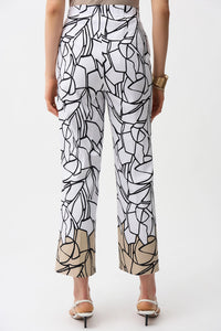Joseph Ribkoff | Millennium Abstract Print Wide Leg Pull-On Pants 261026