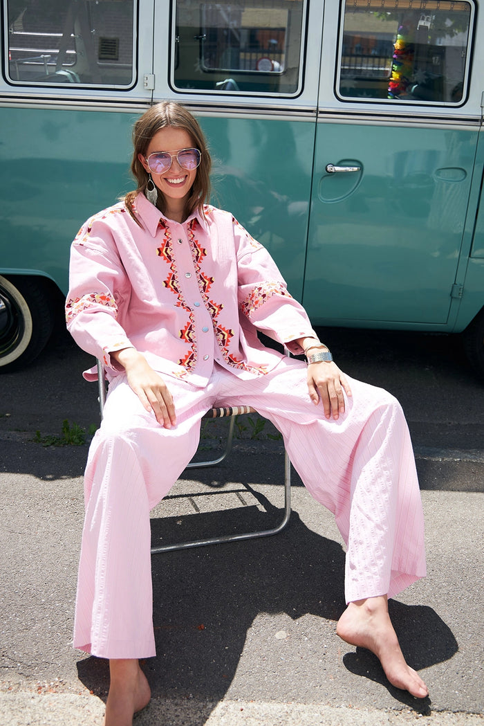 Lollys Laundry | VeidaLL Overshirt LS - Pink