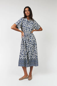 Lollys Laundry | BlakeLL Midi Dress SS - Blue