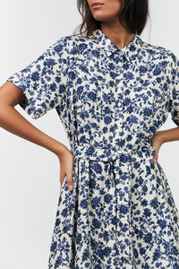 Lollys Laundry | BlakeLL Midi Dress SS - Blue