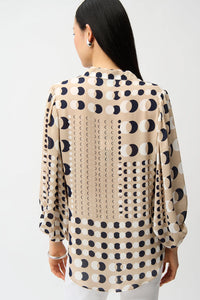 Joseph Ribkoff | Recycled Georgette Dot Print Boxy Tunic 261099