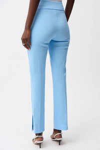 Joseph Ribkoff | Jacquard Straight Pull-On Pants - Sky Blue 261148