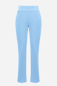 Joseph Ribkoff | Jacquard Straight Pull-On Pants - Sky Blue 261148