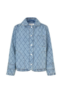 Lollys Laundry | ViolaLL Quilted Jacket LS - Washed Denim