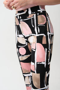 Joseph Ribkoff | Silky Knit Abstract Print Straight Pull-On Pants 261309