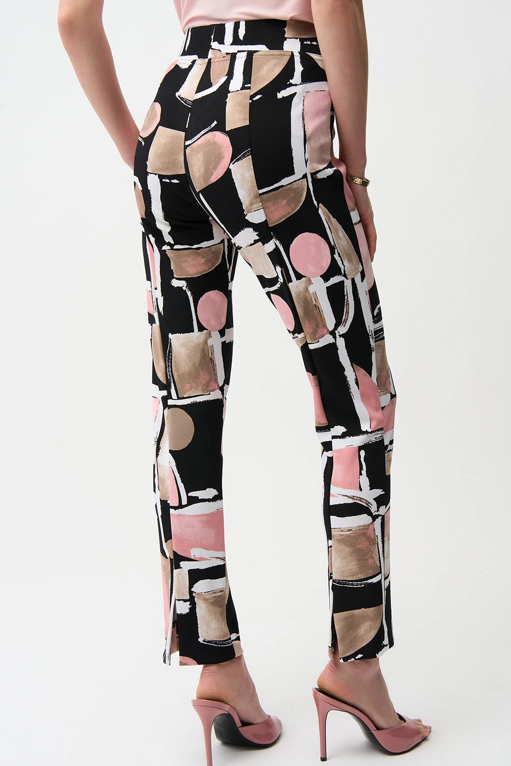 Joseph Ribkoff | Silky Knit Abstract Print Straight Pull-On Pants 261309