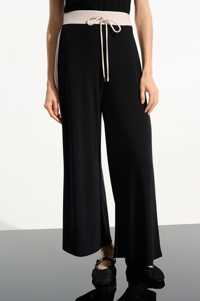 Joseph Ribkoff | Silky Knit Color Block Wide Leg Pull-On Pants 261612