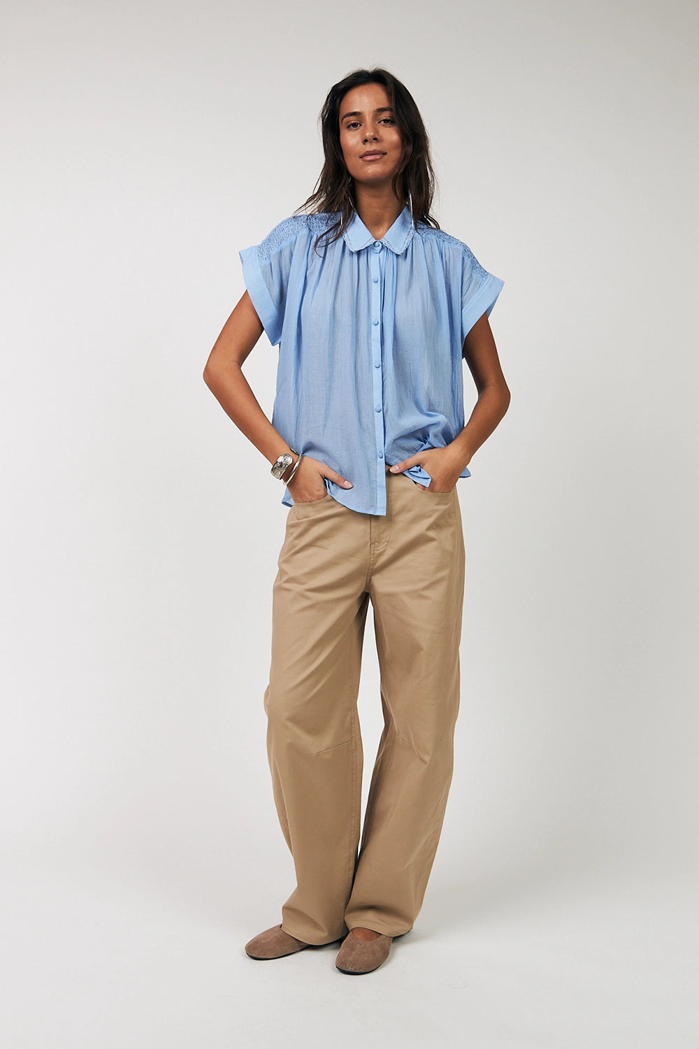 Lollys Laundry | BadalLL Shirt SS - Blue