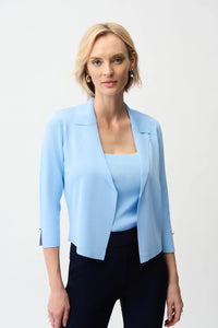 Joseph Ribkoff | Viscose Blend Open-Front Cardigan - Sky Blue 261920