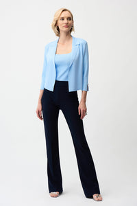 Joseph Ribkoff | Viscose Blend Open-Front Cardigan - Sky Blue 261920