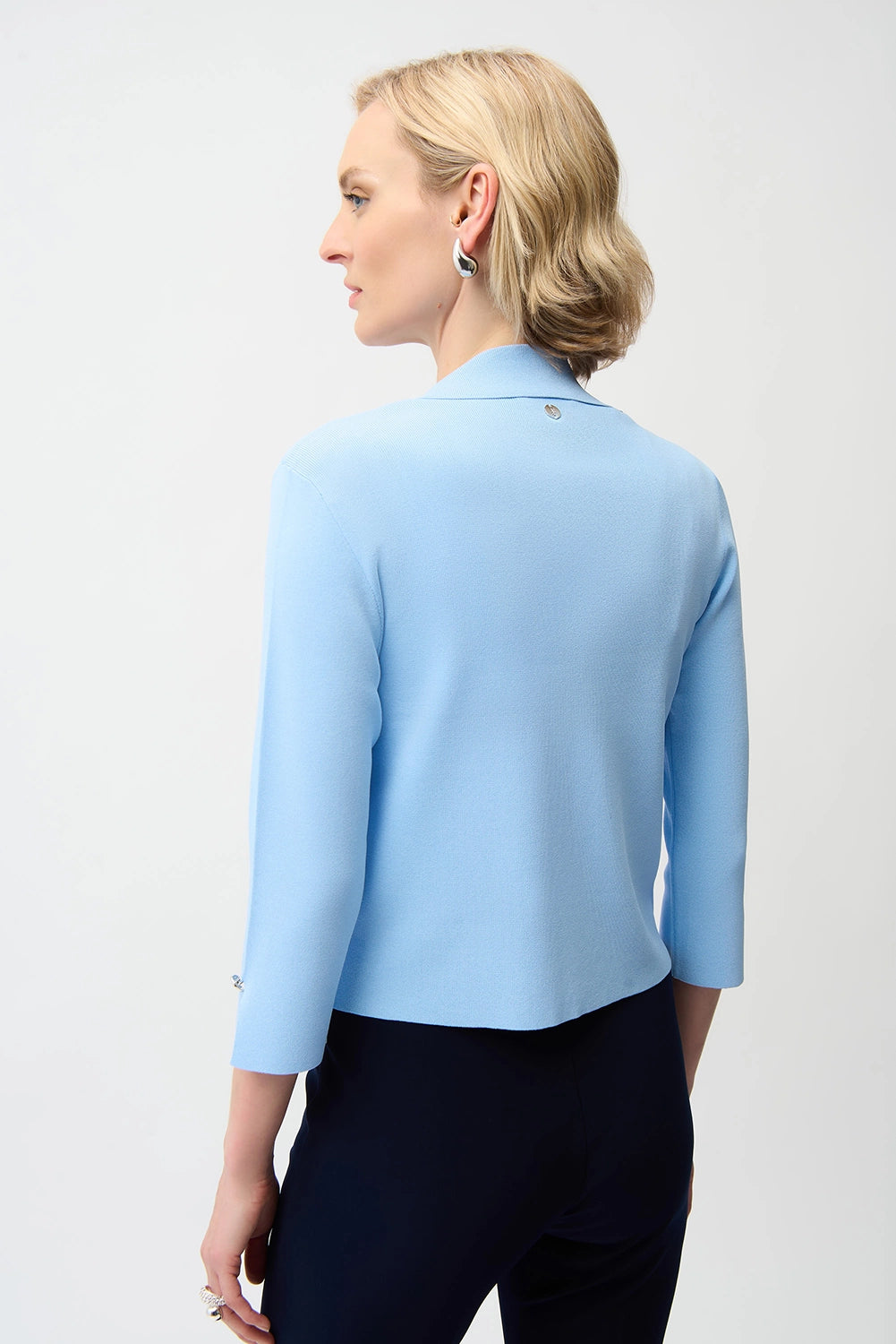 Joseph Ribkoff | Viscose Blend Open-Front Cardigan - Sky Blue 261920