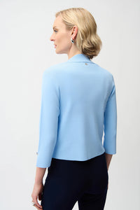 Joseph Ribkoff | Viscose Blend Open-Front Cardigan - Sky Blue 261920