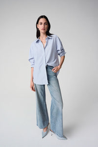 Joseph Ribkoff | Tencel Stripe Print Boxy Blouse 261931