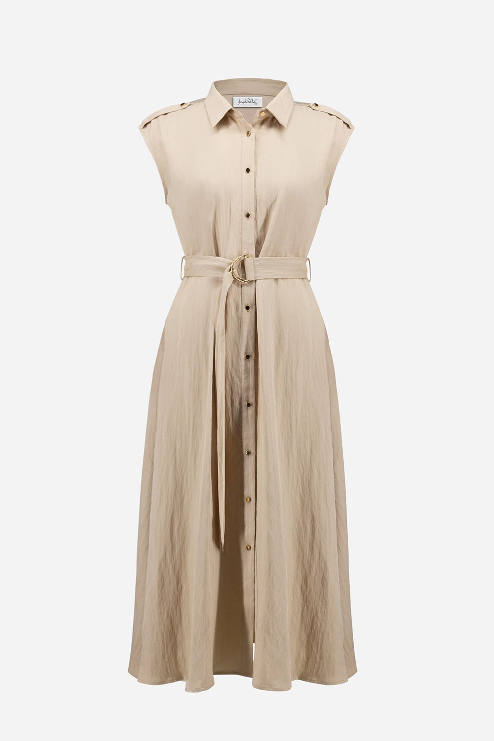 Joseph Ribkoff | Textured Woven Shirt Dress with Sash 261935