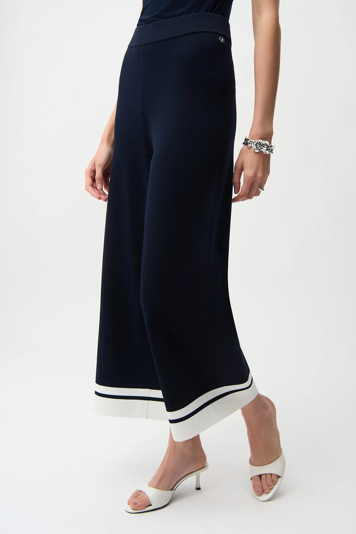 Joseph Ribkoff | Viscose Blend Culotte pants With Stripe Detail 261942