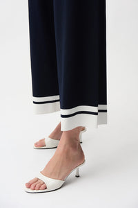 Joseph Ribkoff | Viscose Blend Culotte pants With Stripe Detail 261942