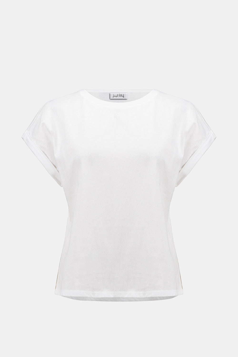 Joseph Ribkoff | Cotton Boxy Crewneck T-Shirt - Vanilla 261999