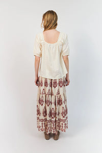 Lollys Laundry | SashaLL Blouse SS - Creme