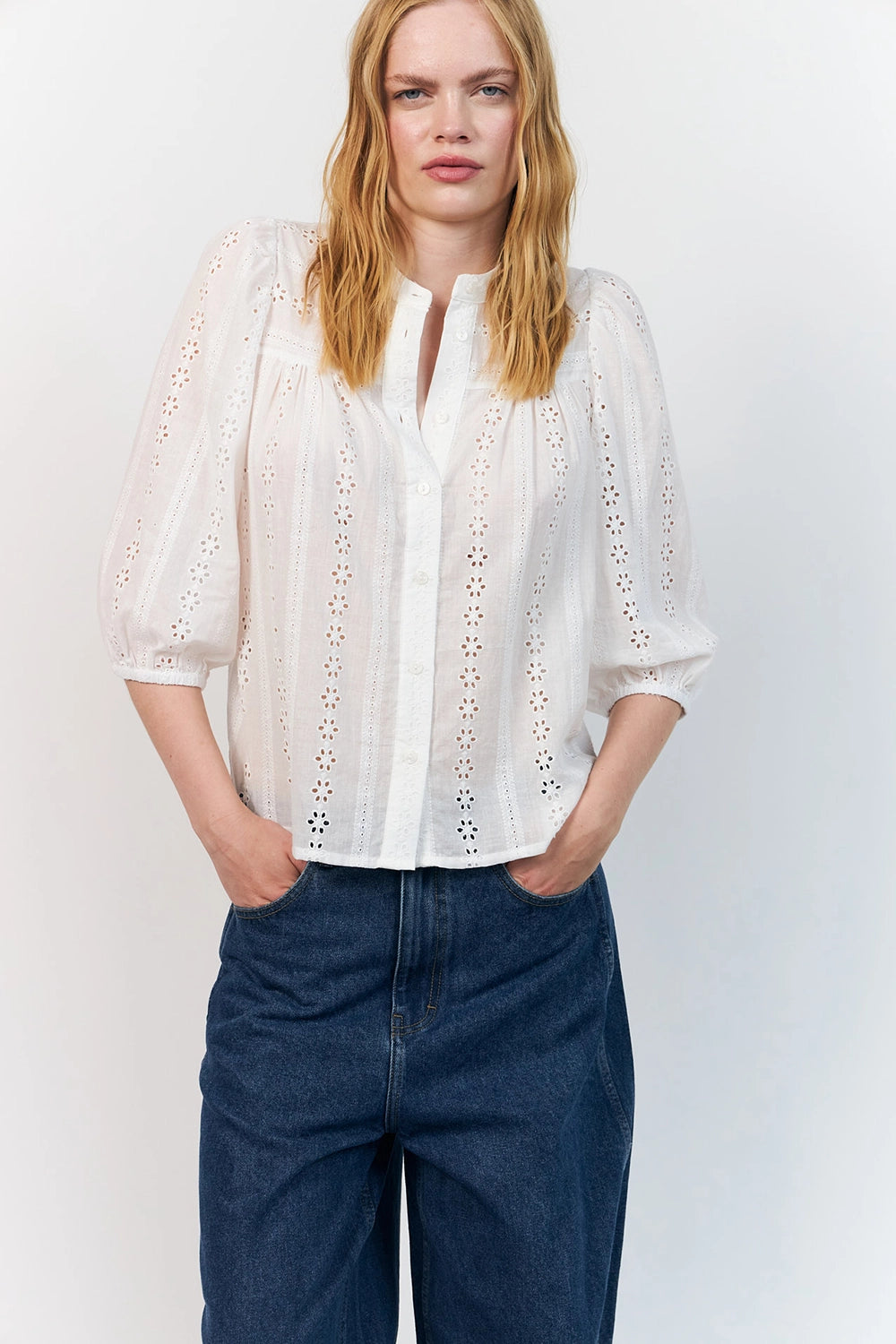Lollys Laundry | JuneLL Shirt 3/4 - White