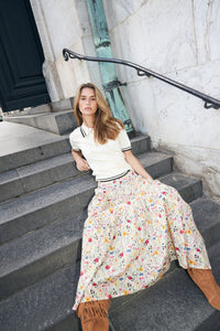 Lollys Laundry | SunsetLL Maxi Skirt - Flower Print