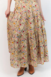 Lollys Laundry | SunsetLL Maxi Skirt - Flower Print