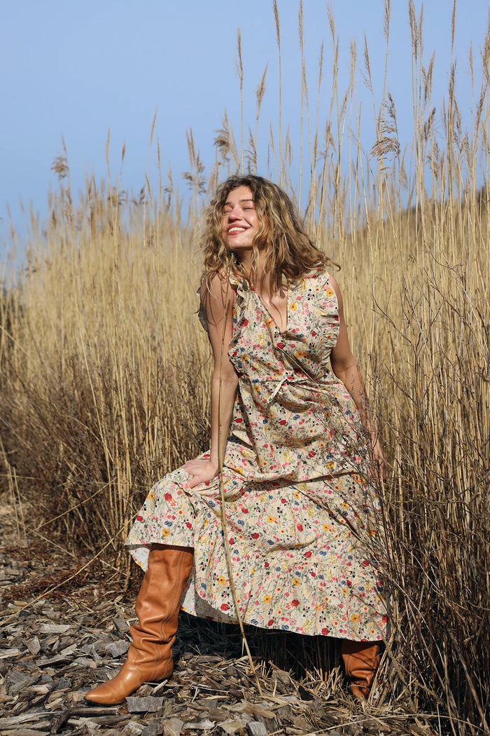 Lollys Laundry | SamoLL Midi Dress SL - Flower Print