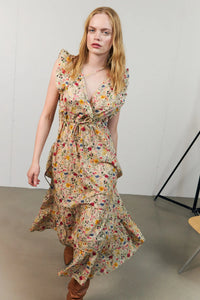 Lollys Laundry | SamoLL Midi Dress SL - Flower Print