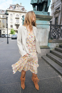 Lollys Laundry | SamoLL Midi Dress SL - Flower Print