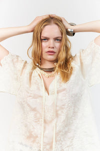 Lollys Laundry | KaliLL Blouse SS - Creme
