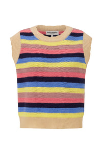 Lollys Laundry | ChicagoLL Knit Vest SL - Multi