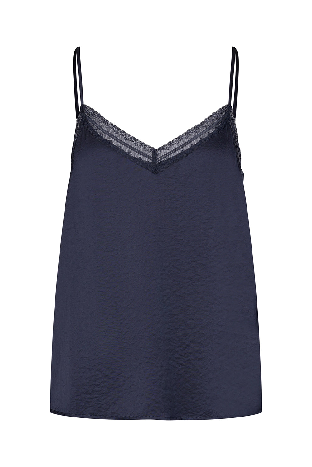 Lollys Laundry | VianeLL Top SL - Dark Blue