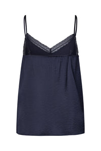 Lollys Laundry | VianeLL Top SL - Dark Blue