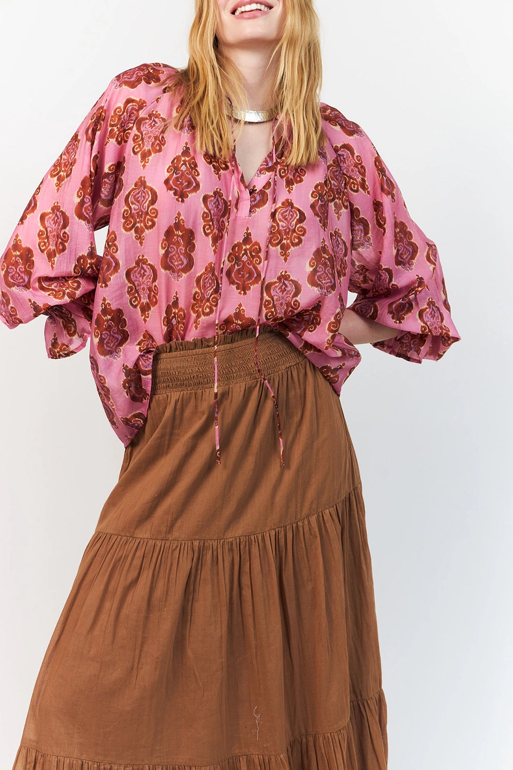 Lollys Laundry | BiharLL Blouse LS - Pink