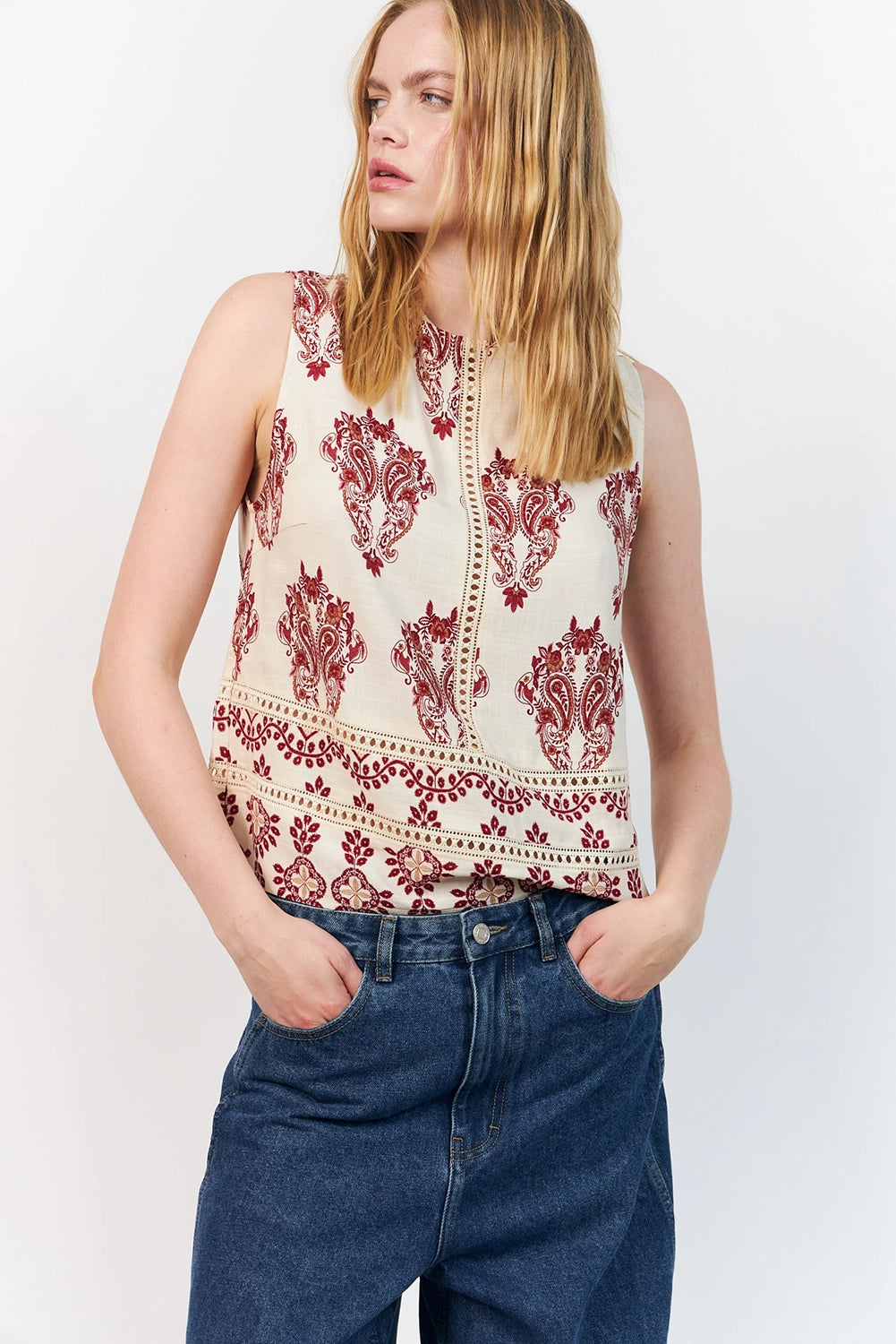 Lollys Laundry | PiaLL Top SL - Creme