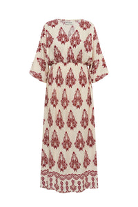 Lollys Laundry | SavannahLL Maxi Dress 3/4 - Creme