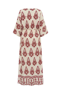 Lollys Laundry | SavannahLL Maxi Dress 3/4 - Creme