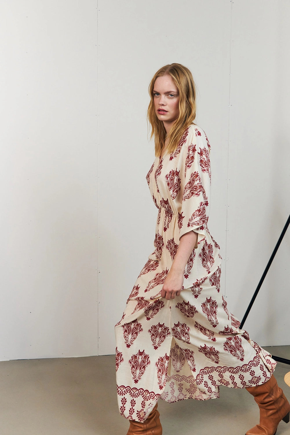 Lollys Laundry | SavannahLL Maxi Dress 3/4 - Creme