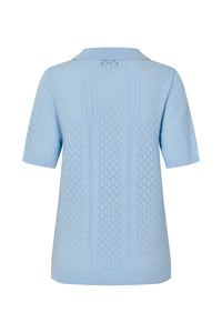 Lollys Laundry | AlaiaLL Polo Knit S/S - Light Blue