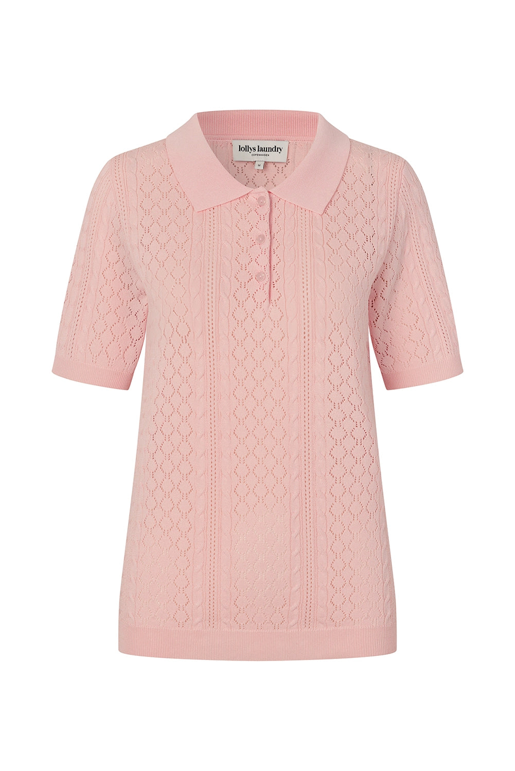 Lollys Laundry | AlaiaLL Polo Knit S/S - Light Pink