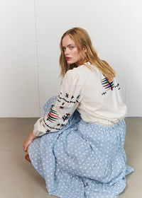 Lollys Laundry | MorningLL Midi Skirt - Light Blue
