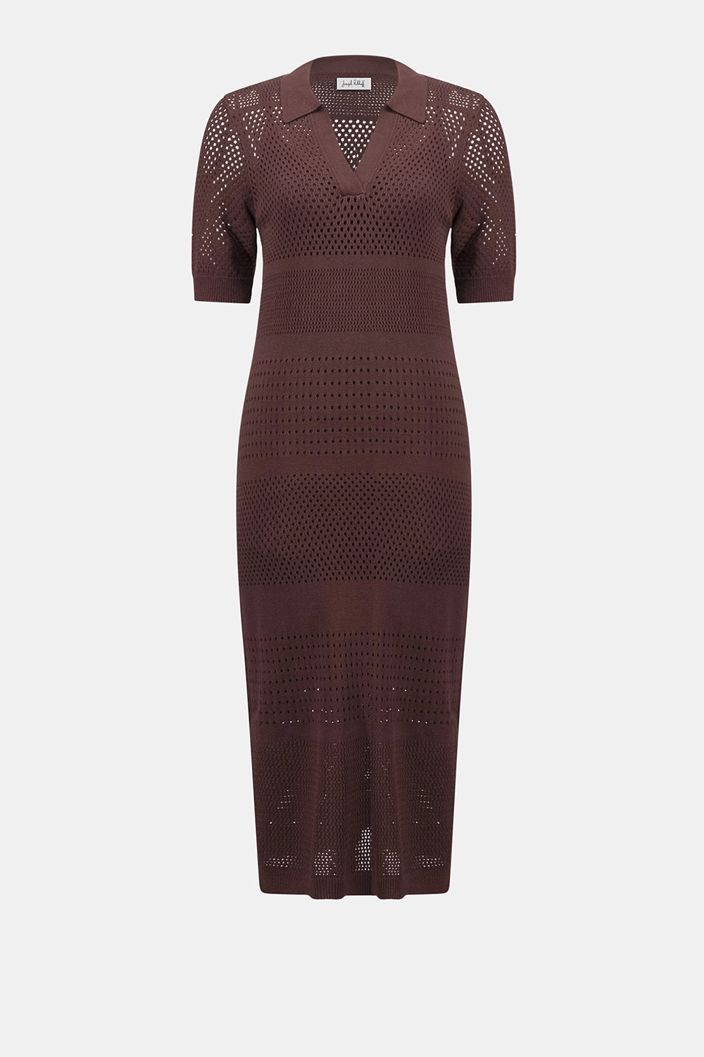 Joseph Ribkoff | Viscose Sweater Knit Straight Dress - Mahogany 262931