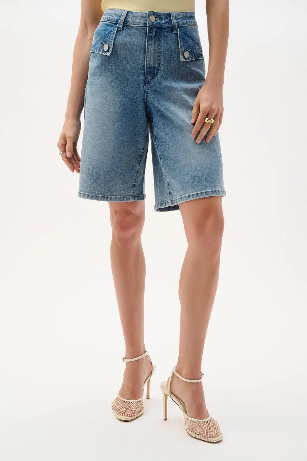 Joseph Ribkoff | Repreve® Denim Straight Jean Shorts 262941