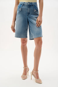 Joseph Ribkoff | Repreve® Denim Straight Jean Shorts 262941
