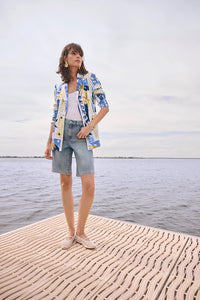 Joseph Ribkoff | Repreve® Denim Straight Jean Shorts 262941