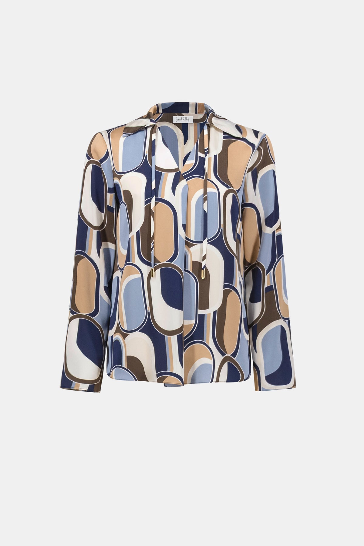 Joseph Ribkoff | Recycled Satin Geometric Top 263071