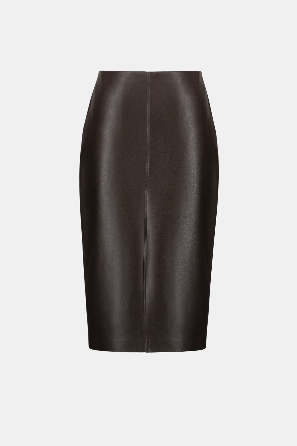Joseph Ribkoff | Bonded Leatherette Pencil Skirt - Mocha 263213