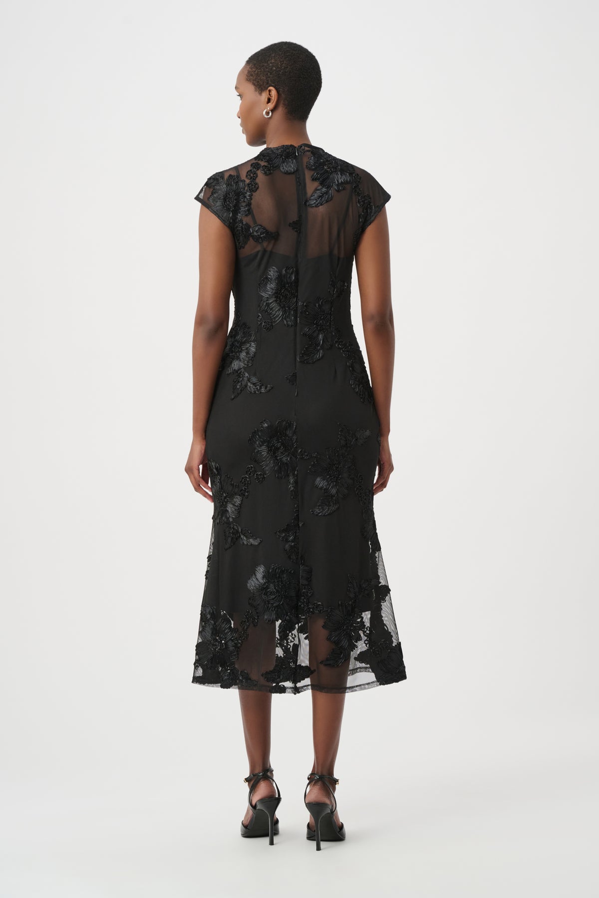 Joseph Ribkoff | Embellished Trumpet Dress - Black 264143