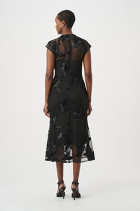 Joseph Ribkoff | Embellished Trumpet Dress - Black 264143